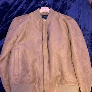 suede bomber jacket